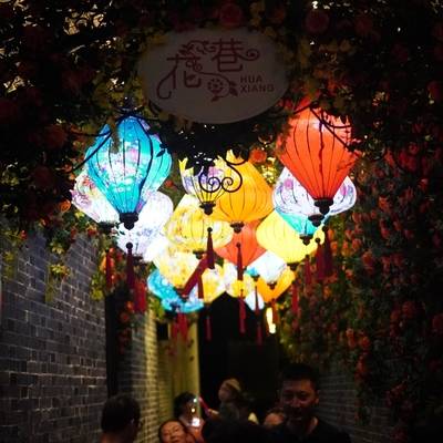 夜景模特