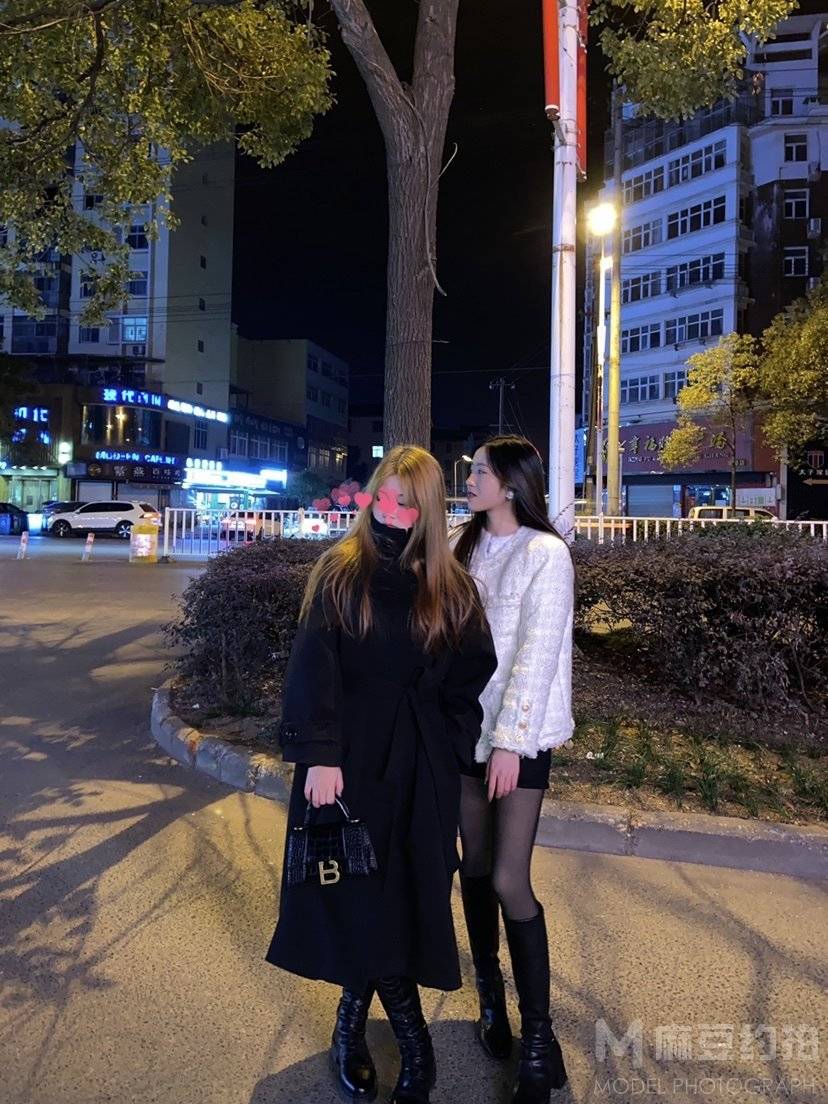 夜景模特