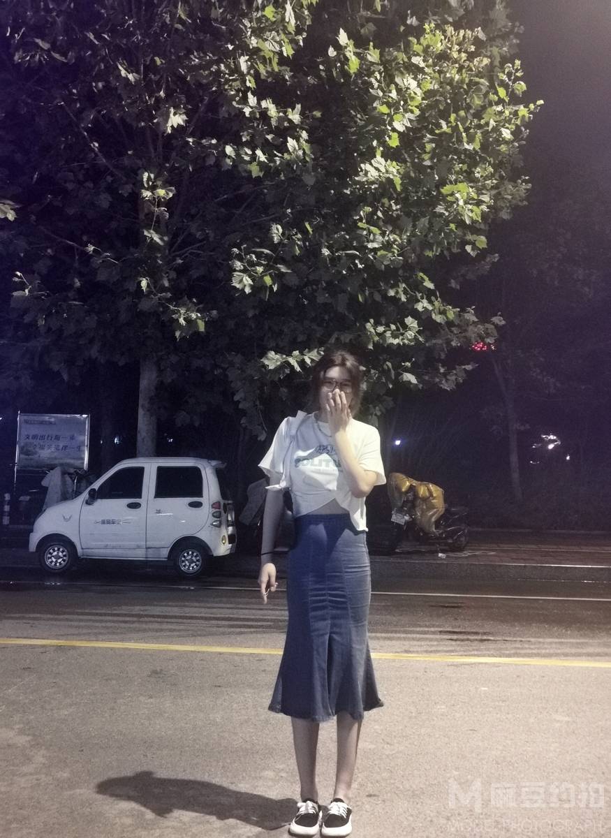 夜景模特