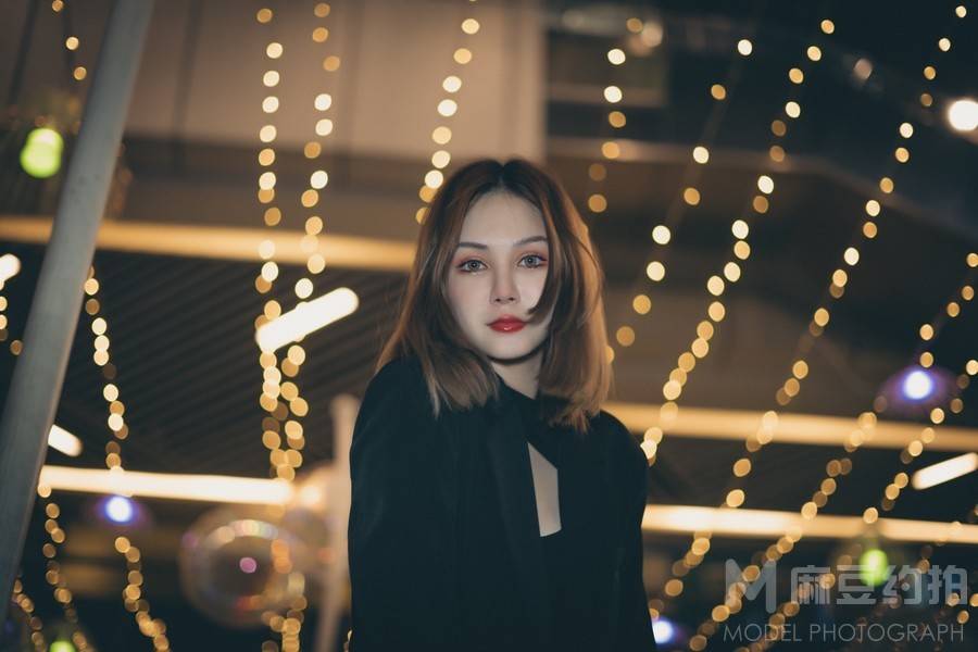 夜景模特
