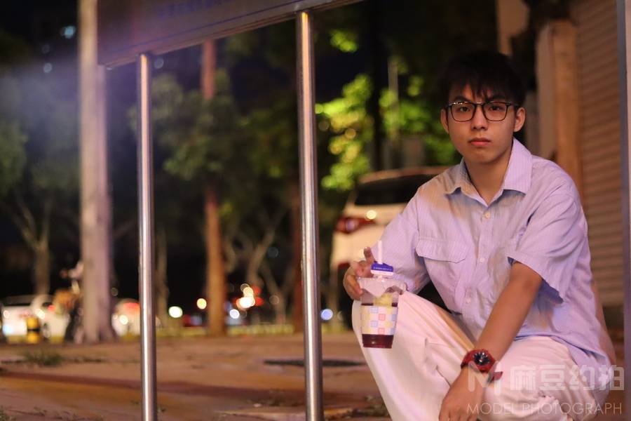 夜景模特