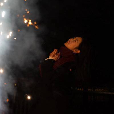 夜景模特