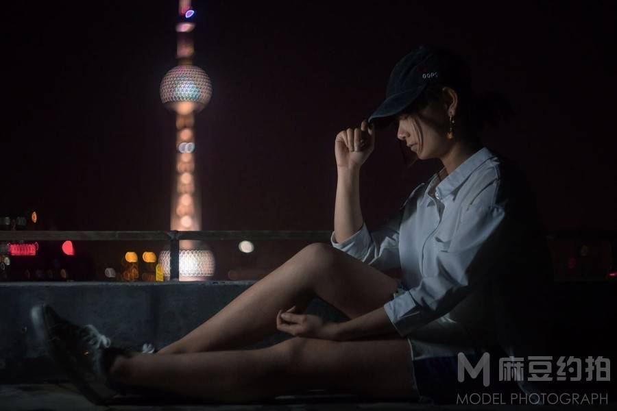 夜景模特