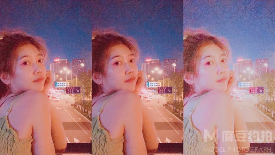 夜景模特