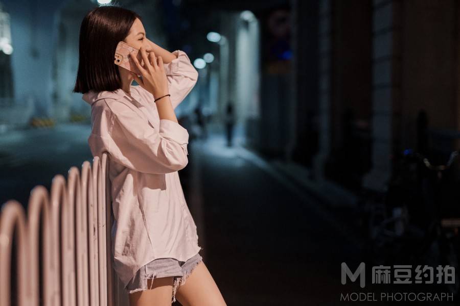 夜景模特