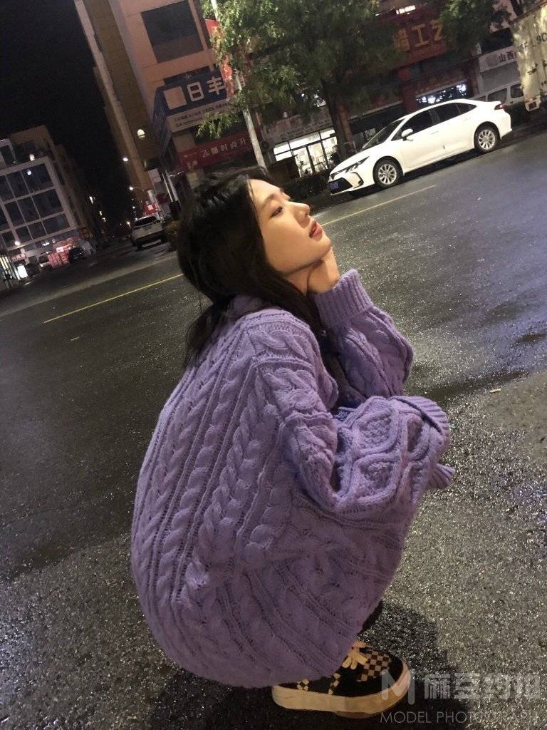 夜景模特