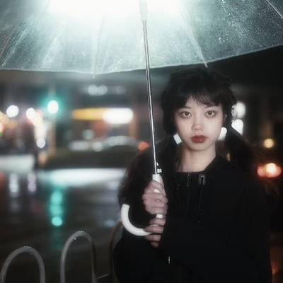 夜景模特