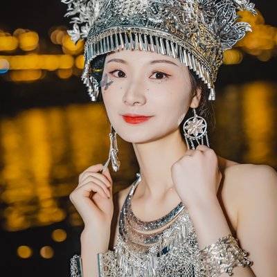 夜景模特