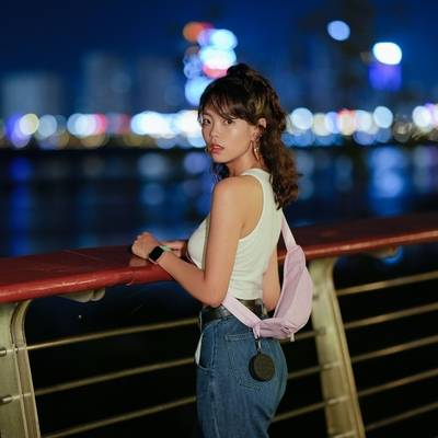 夜景模特