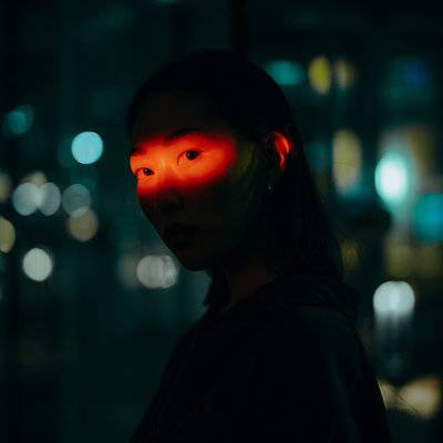 夜景模特
