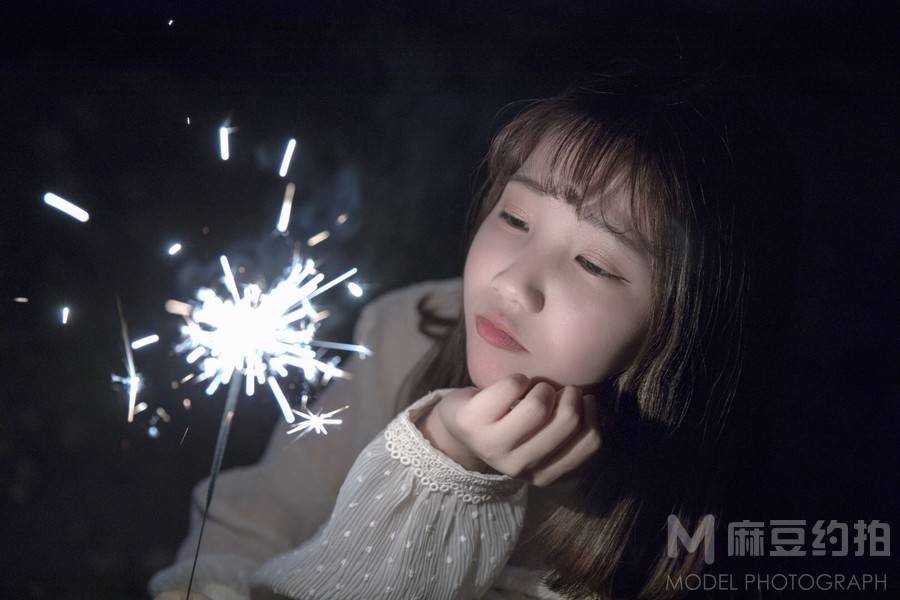 夜景模特