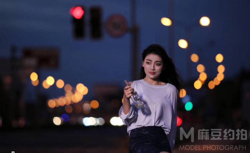 夜景模特