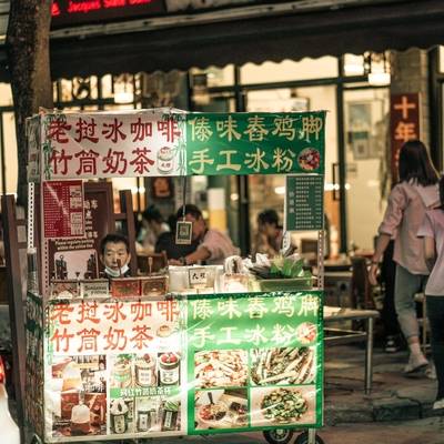 夜景模特