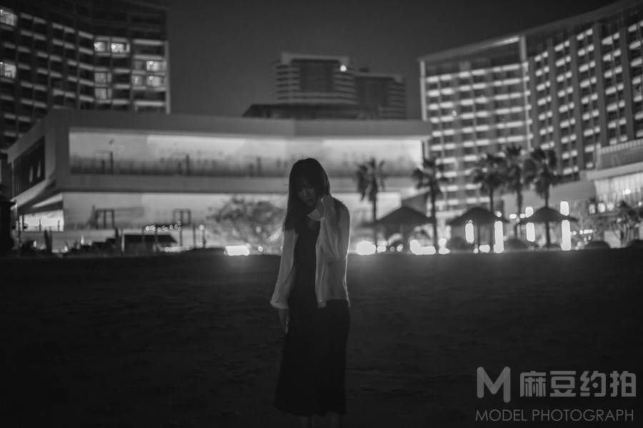 夜景模特