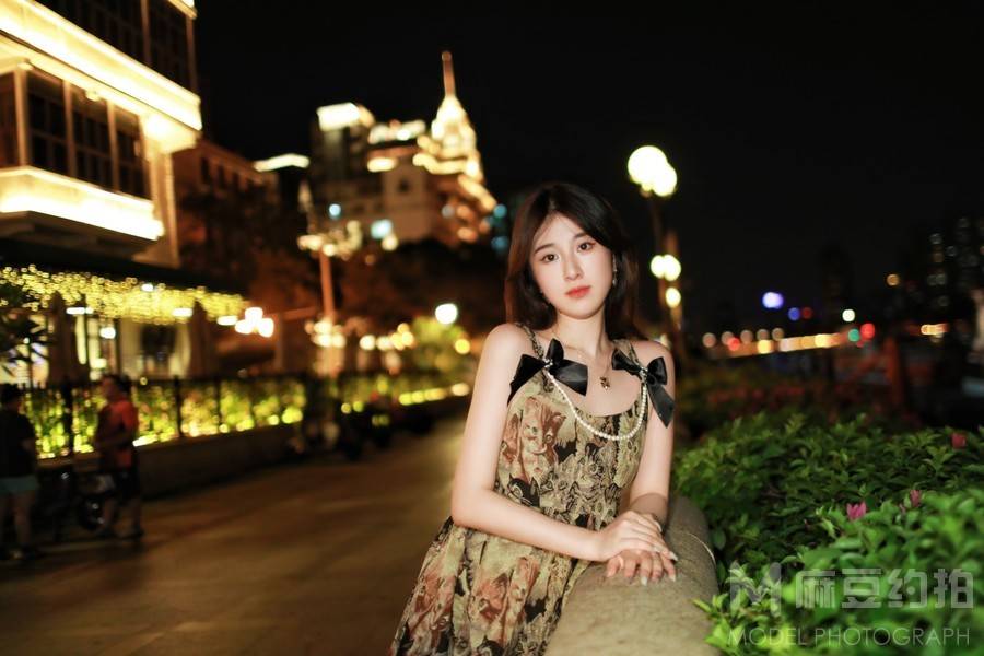 夜景模特