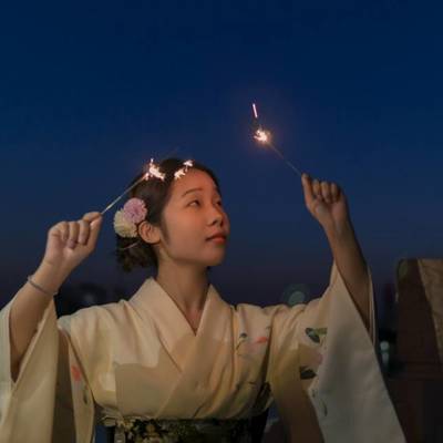 夜景模特
