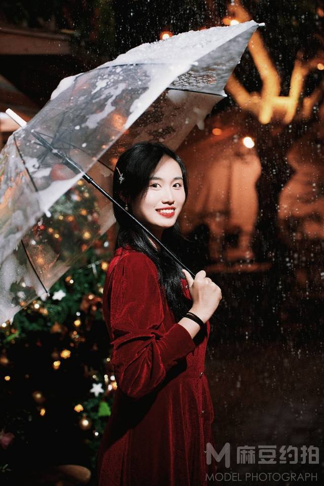 夜景模特