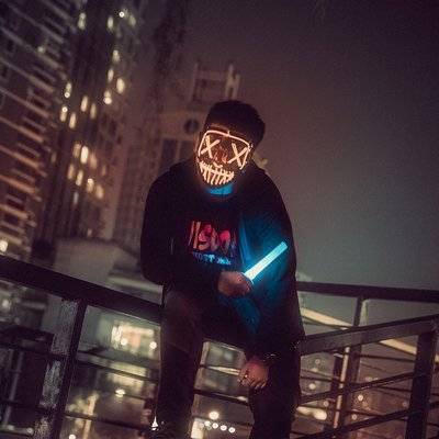 夜景模特