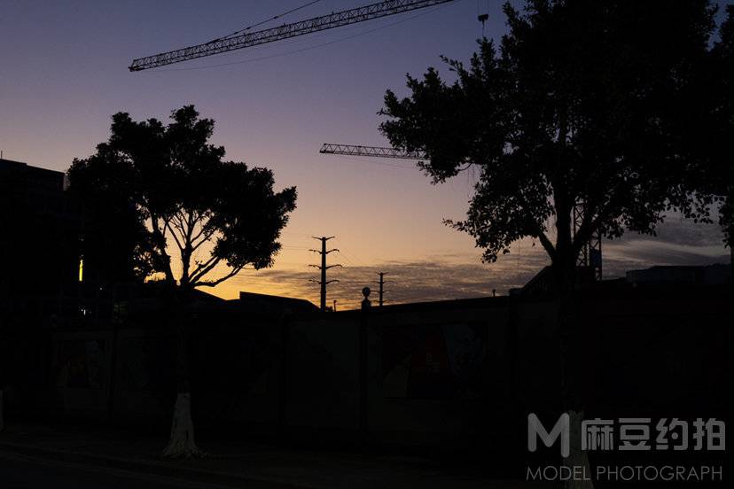 夜景模特