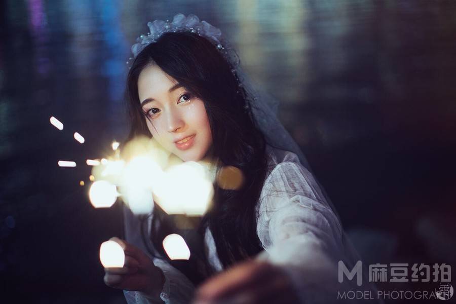 夜景模特