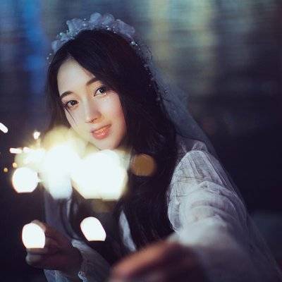 夜景模特