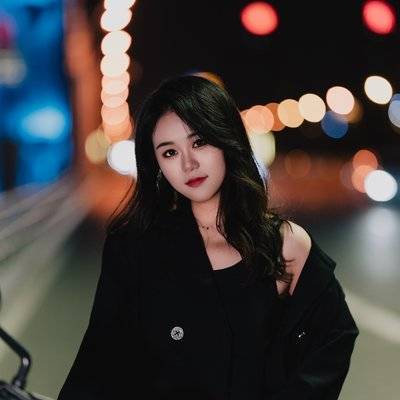 夜景模特