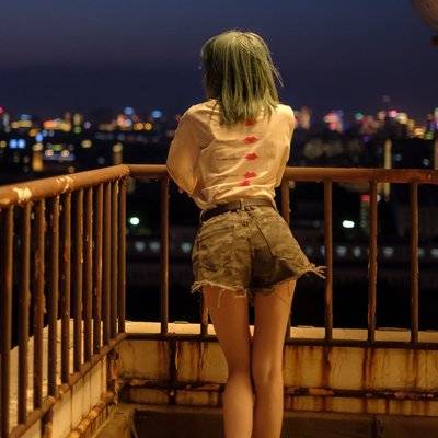 夜景模特