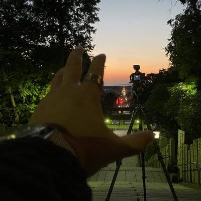 夜景模特