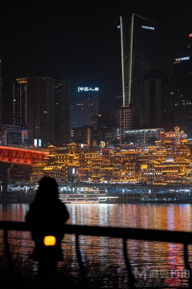 夜景模特