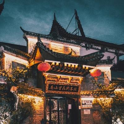 夜景模特