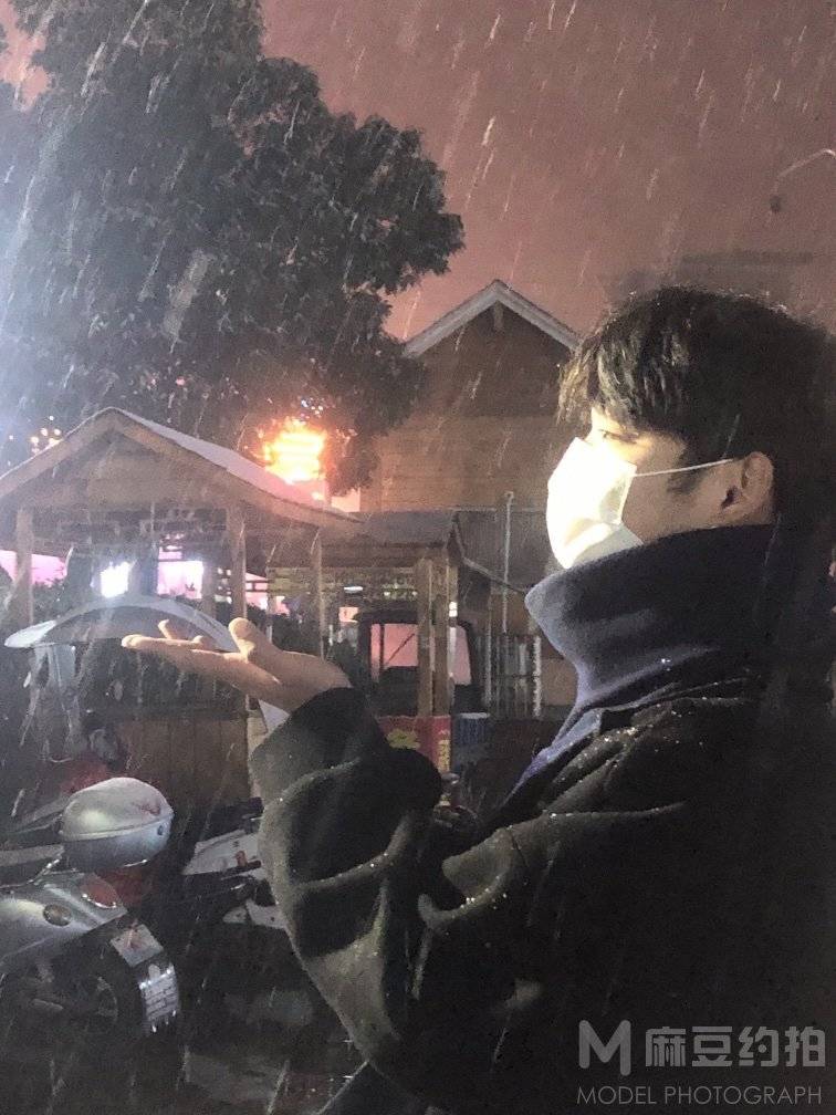 夜景模特
