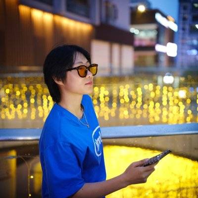 夜景模特