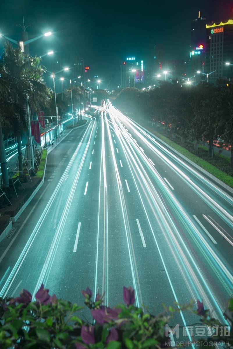 夜景模特