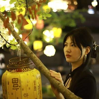 夜景模特