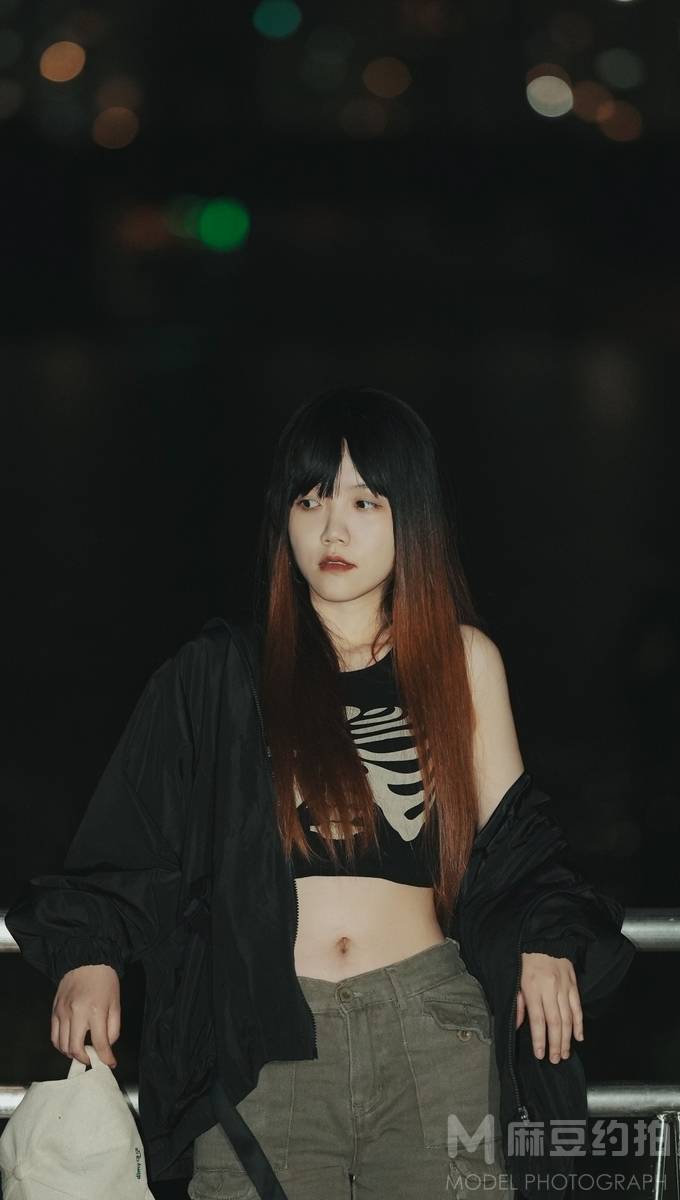 夜景模特