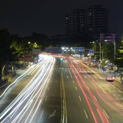 夜景模特