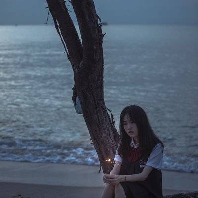 夜景模特