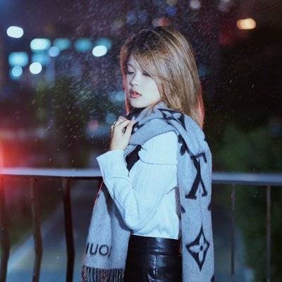 夜景模特