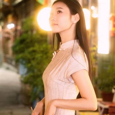 夜景模特