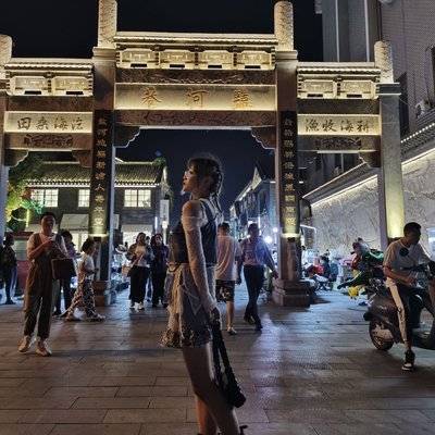 夜景模特