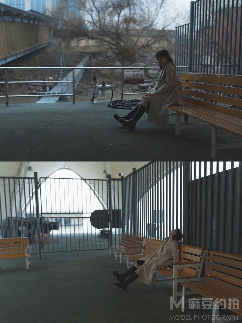 黑白模特