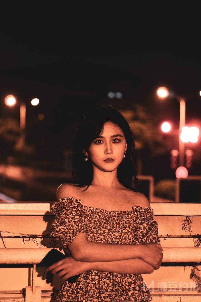 夜景模特