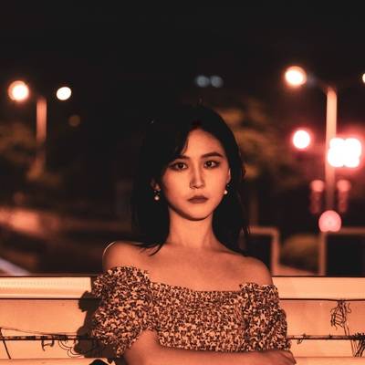 夜景模特