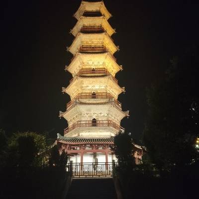 夜景模特
