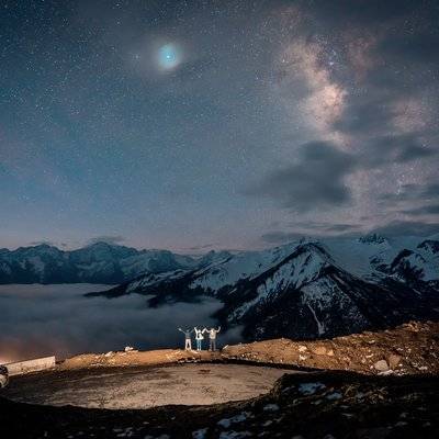 夜景模特