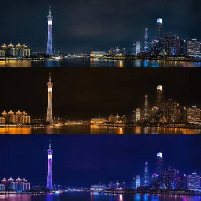 夜景模特