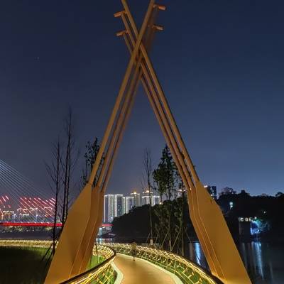 夜景模特
