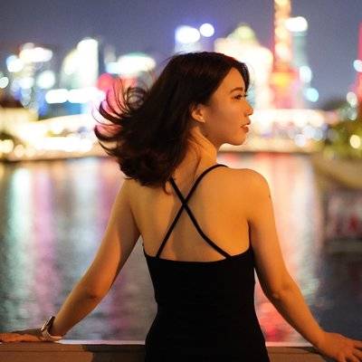 夜景模特