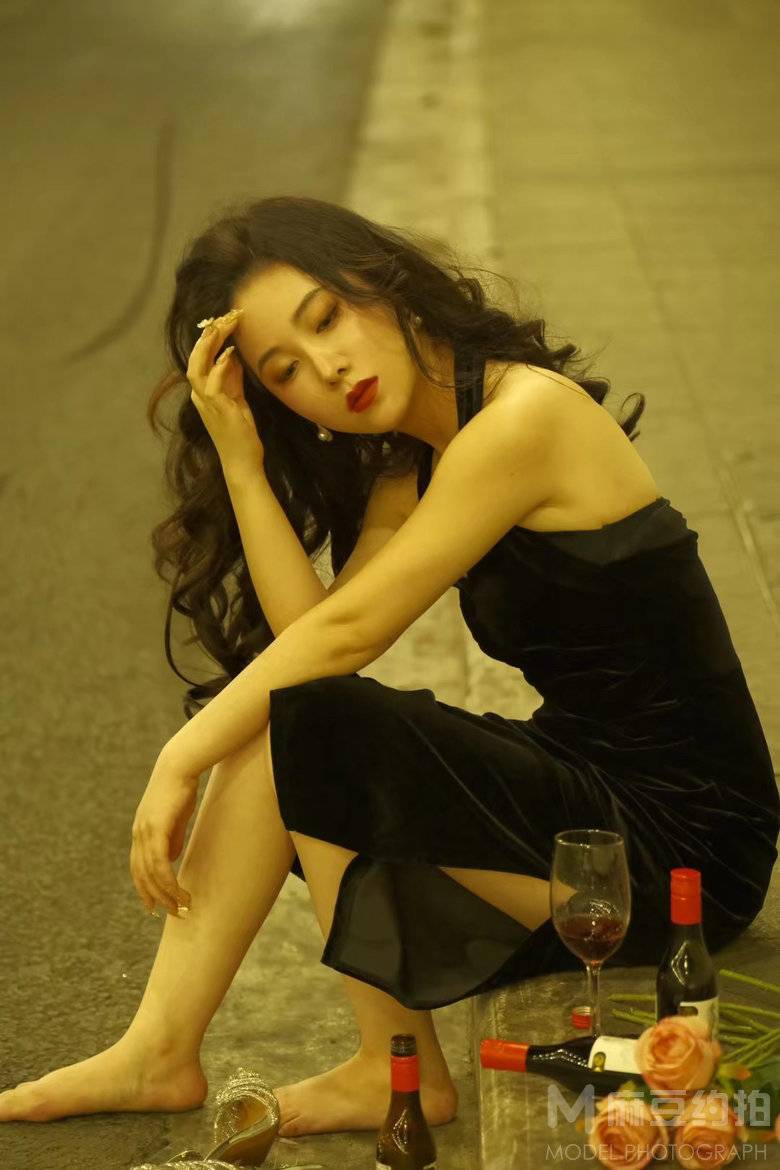 夜景模特