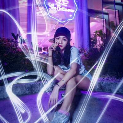 夜景模特